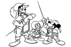coloriage-mickey-3-mousquetaires