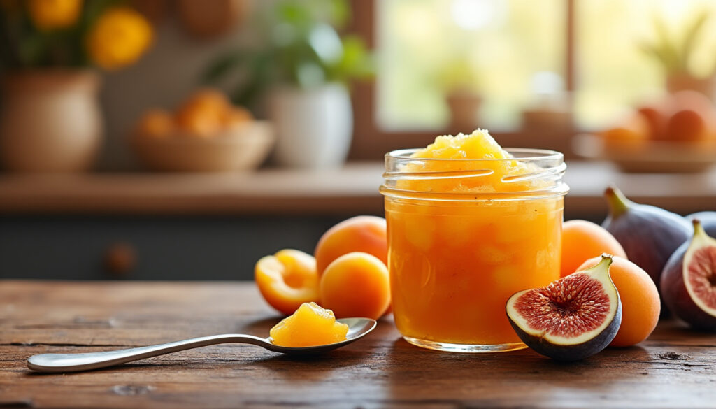 découvrez notre compote abricot-figue gourmande, spécialement conçue pour les petites papilles à partir de 12 mois. un mélange savoureux et naturel qui ravira vos tout-petits, alliant la douceur de l'abricot à la richesse de la figue pour des repas sains et délicieux.