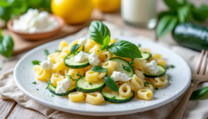 découvrez notre délicieuse recette de petites pâtes courgette-ricotta, idéale pour un repas complet dès 8 mois. un mélange savoureux et nutritif pour régaler les petits gourmets tout en favorisant leur éveil culinaire.