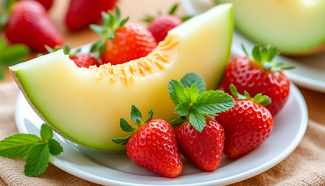 découvrez notre délicieuse purée melon-fraise, une recette saine et fraîche pour initier votre bébé aux plaisirs des fruits. idéale pour les petits gourmands, cette purée allie la douceur du melon à la saveur sucrée de la fraise, garantissant une expérience gustative inoubliable et riche en nutriments.