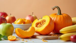 découvrez notre délicieuse recette de douceur potimarron, pomme et banane, spécialement conçue pour les bébés dès 6 mois. un mélange équilibré et savoureux pour initier vos tout-petits aux plaisirs des fruits et légumes.