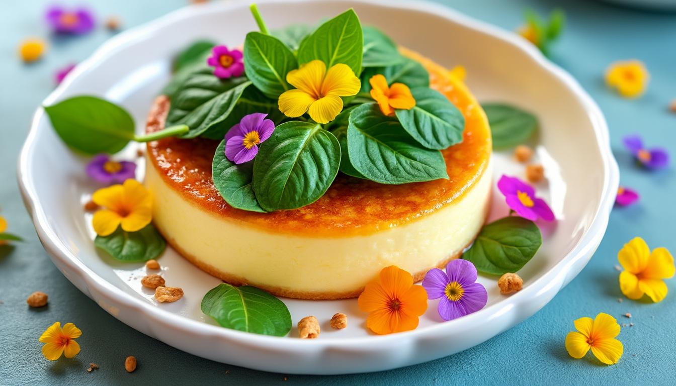 découvrez notre recette de petit flan épinard-chèvre, une délicieuse préparation alliant saveurs et créativité pour ravir les mini gourmets. simple à réaliser, ce flan onctueux saura séduire les papilles des petits et des grands, parfait pour les repas en famille ou les buffets. une façon ludique et savoureuse d'introduire les légumes dans l'assiette des enfants !