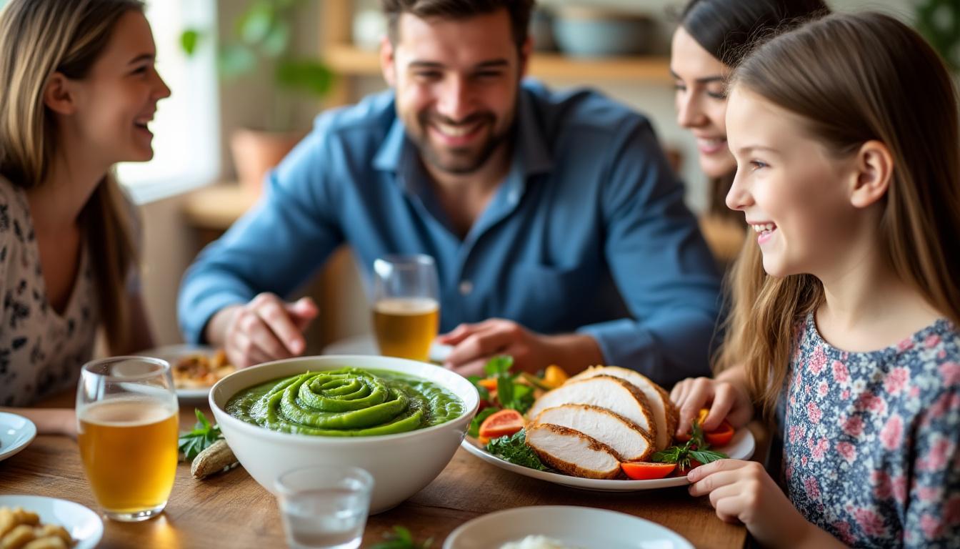 découvrez une délicieuse recette de purée tomatée de haricots verts accompagnée d'une savoureuse escalope de dinde. un plat équilibré, idéal pour régaler vos proches tout en alliant plaisir et santé. parfait pour un dîner en famille!