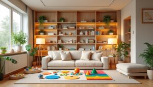 découvrez nos conseils pratiques pour aménager un salon montessori adapté à toute la famille : astuces, choix de mobilier, organisation de l'espace et activités pour favoriser l'autonomie des enfants tout en répondant aux besoins des parents.