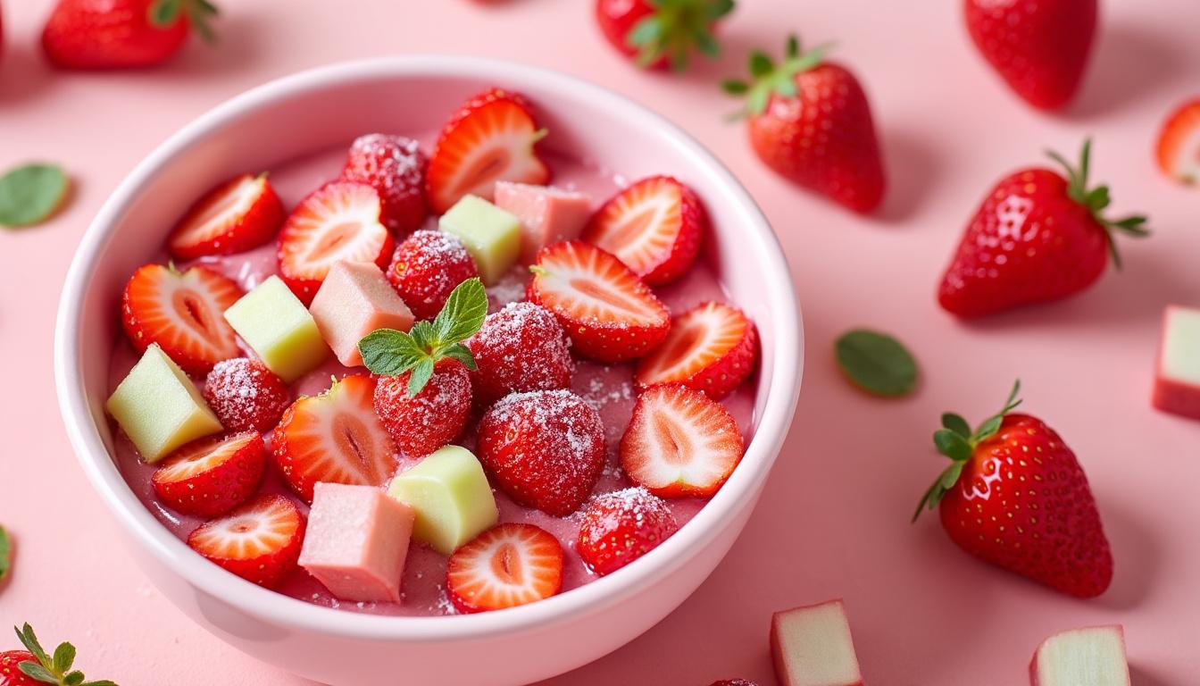découvrez une recette facile de petit dessert à la fraise et à la rhubarbe, adaptée aux bébés dès 8 mois. un mélange fruité, doux et savoureux pour régaler les tout-petits tout en respectant leurs besoins nutritionnels.