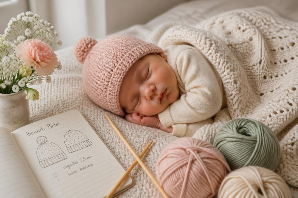 découvrez notre modèle tricot bonnet bébé facile et gratuit, accompagné de nos astuces pour débuter le tricot sans stress et créer de jolis bonnets pour votre enfant.