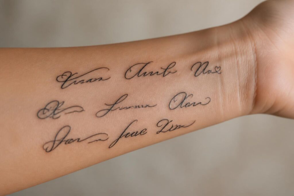 découvrez comment choisir la calligraphie parfaite pour un tatouage prénom unique et personnalisé, alliant esthétique et signification.