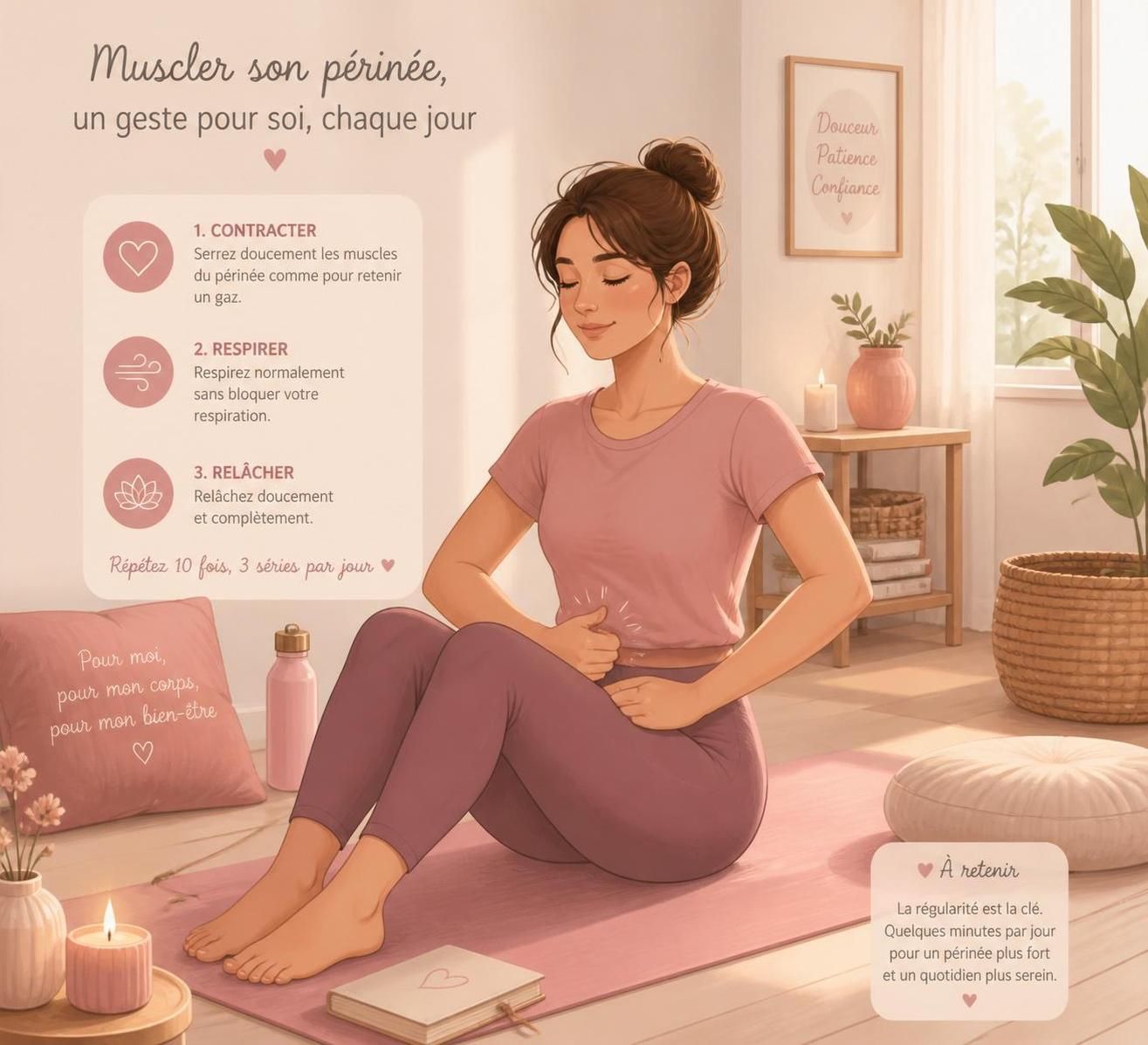 découvrez combien de temps il faut pour muscler votre périnée efficacement grâce à notre guide complet, pour des résultats durables et une meilleure santé intime.