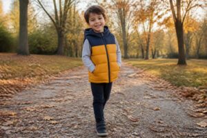 découvrez la doudoune sans manche enfant, parfaite pour garder vos petits au chaud lors des sorties fraîches tout en assurant confort et liberté de mouvement.