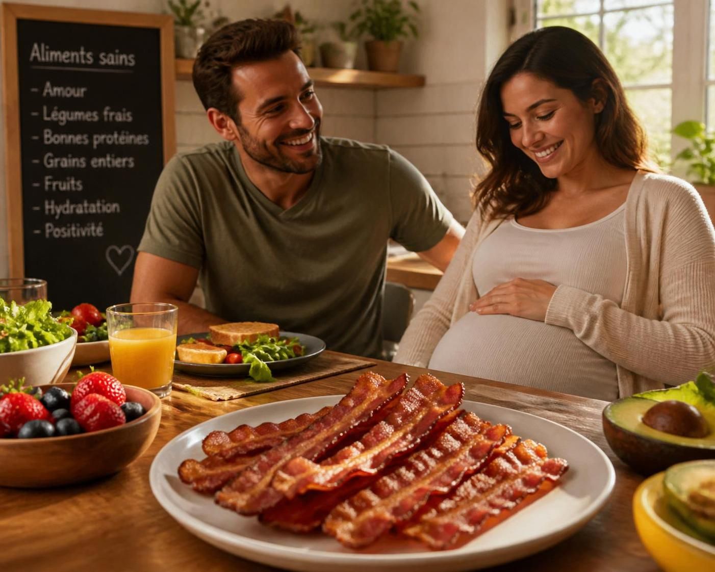 découvrez les risques potentiels de la consommation de bacon pendant la grossesse pour la future maman et le bébé, ainsi que les conseils pour une alimentation sûre et équilibrée.