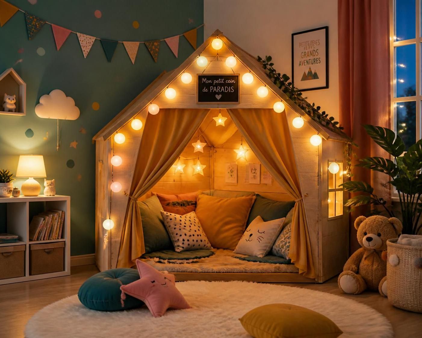 découvrez comment transformer une cabane en chambre enfant en un espace douillet et créatif, parfait pour jouer, rêver et se reposer.